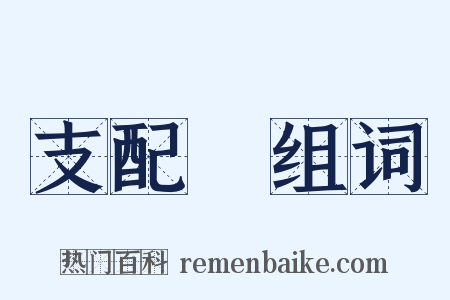 支配權组词是什么意思的图片